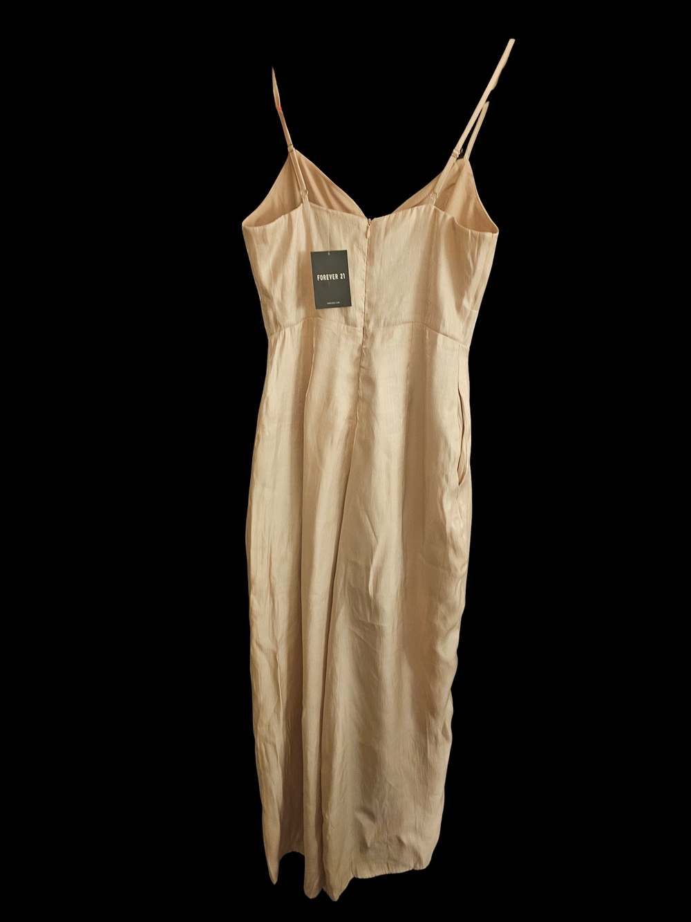 Forever 21 Peach Jumpsuit with Spaghetti Straps